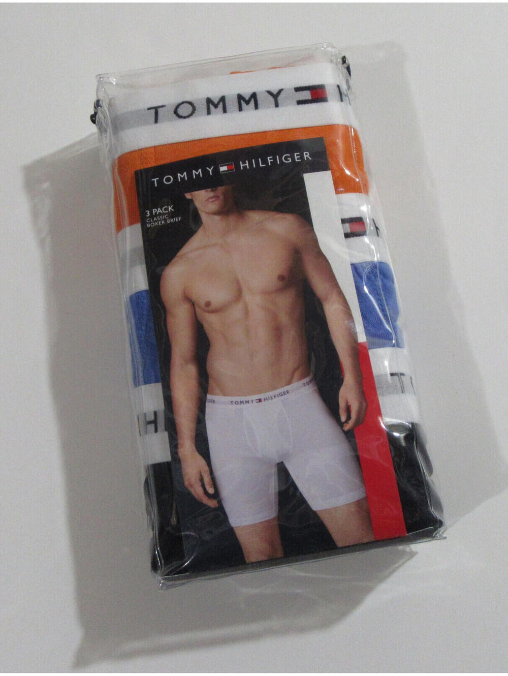 Tommy Hilfiger Mens Classic Boxer Briefs Underwear 3 pack Cotton Multicolor Sz M